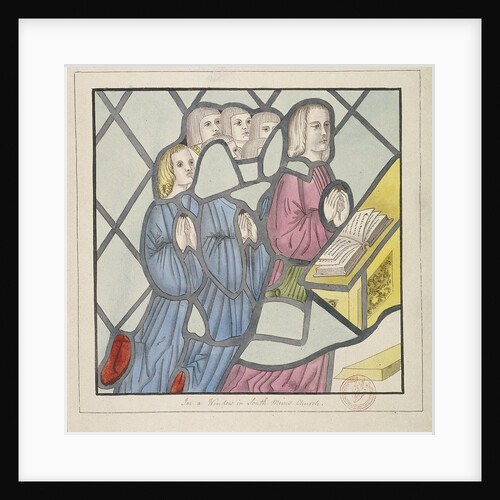 Detail of a stained glass window, St Giles, South Mimms, Hertfordshire by Anonymous