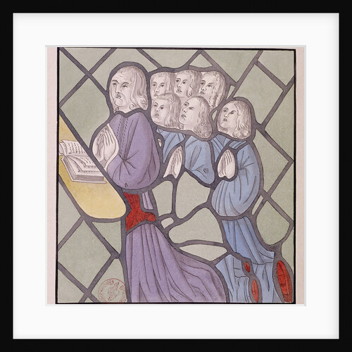 Detail of a stained glass window, St Giles, South Mimms, Hertfordshire by Anonymous