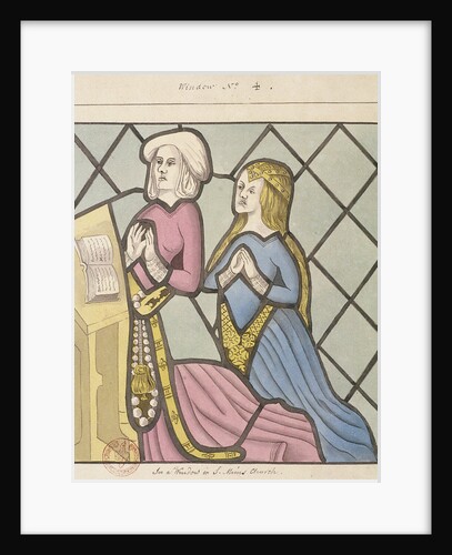 Detail of a stained glass window, St Giles, South Mimms, Hertfordshire by Anonymous