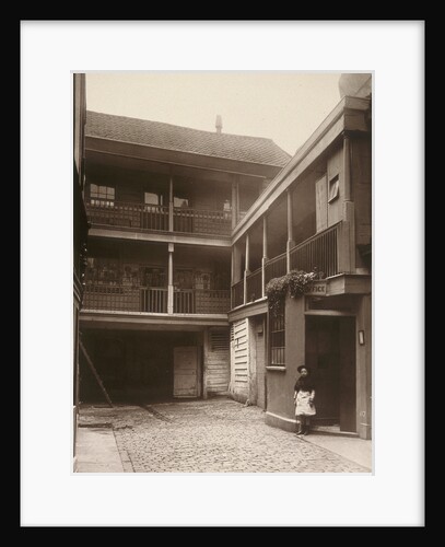 View of the courtyard at the Old Bell Inn, Holborn, London by Henry Dixon