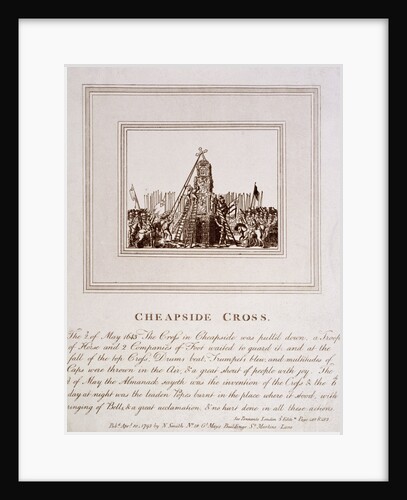 The destruction of the Cheapside Cross, London by Anonymous