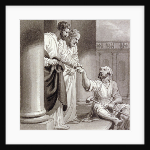 Peter and John with the Beggar at the Beautiful Gate by Henry Corbould