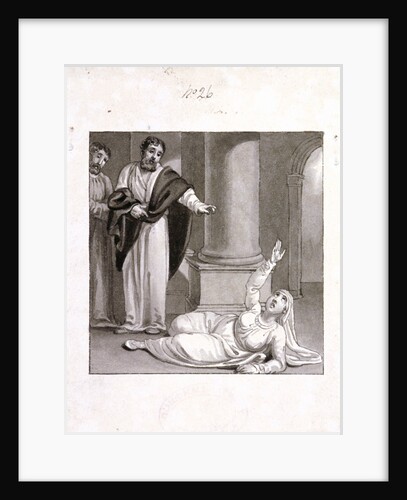Peter and Sapphira, wife of Ananias by Henry Corbould