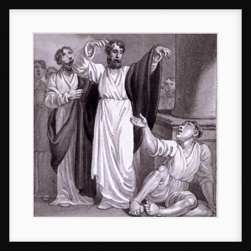 St Peter healing the Cripple at Lystra by Henry Corbould