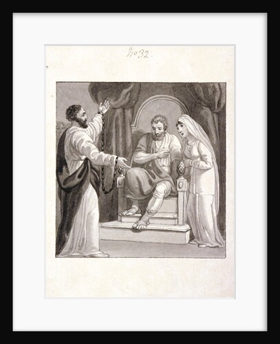 St Paul before the Governor of Caesarea, Felix, and his Wife, Drusilla by Henry Corbould