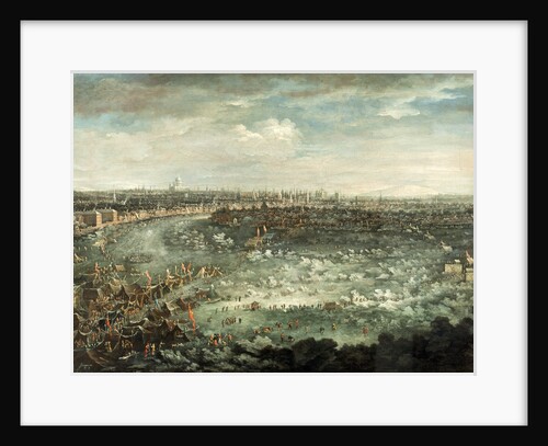 The Thames During the Great Frost of 1739 by Jan Griffier II