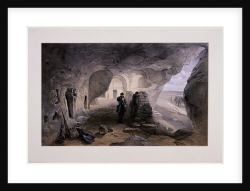 Excavated Church in the Caverns at Inkermann Looking West by Day & Son