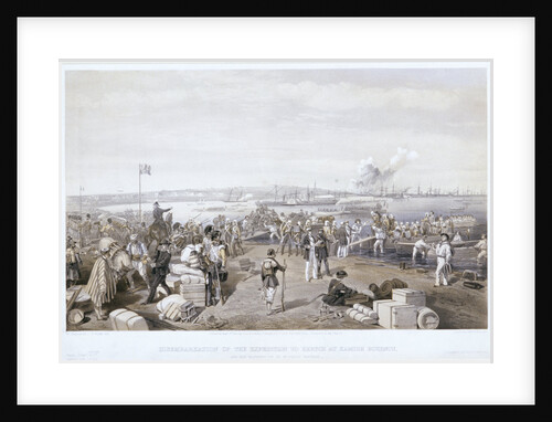 Disembarkation of the Expedition to Kertch at Kamish Bournou by E Walker