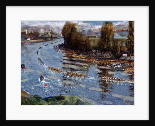 Head of the River for Schools, (rowing race on the Thames, London) by Hugh Cronyn