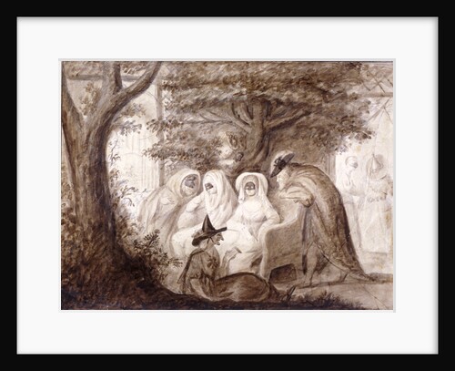 Figures dressed in masquerade costume at Vauxhall Gardens, Lambeth, London by Anonymous