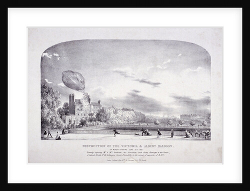 Destruction of the Victoria & Albert Balloon, Arlington St, Westminster by Anonymous