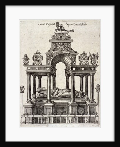 Queen Elizabeth I's tomb in the Henry VII Chapel, Westminster Abbey, London by Anonymous