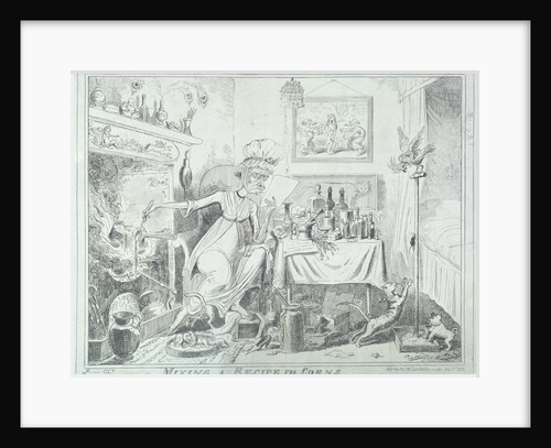 Mixing a recipe for corns by George Cruikshank