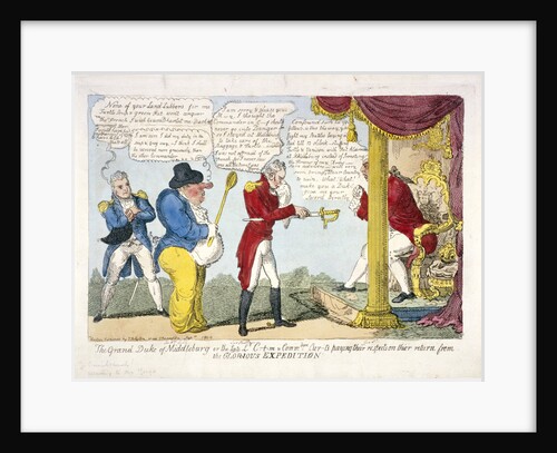 The grand Duke of Middleburg or late Ld. C-t-m & Commdore Cur-t's paying their respects... by Anonymous