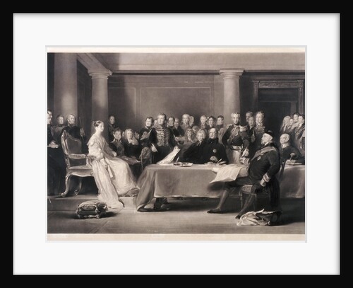 Queen Victoria presiding at the council on her accession to the throne by Charles Fox
