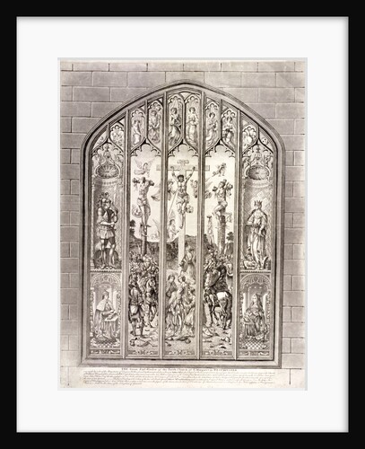 East window in St Margaret, Westminster, depicting the crucifixion, London by Anonymous