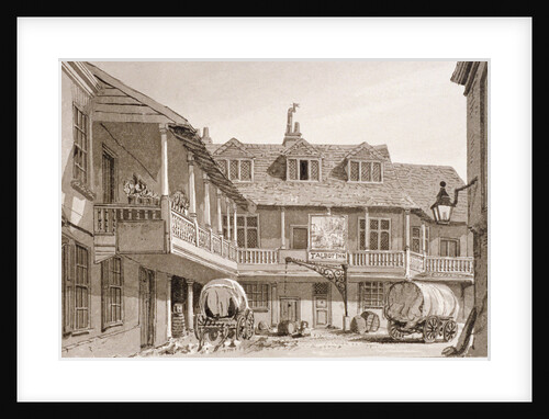 The Tabard Inn on Borough High Street, Southwark, London by John Chessell Buckler