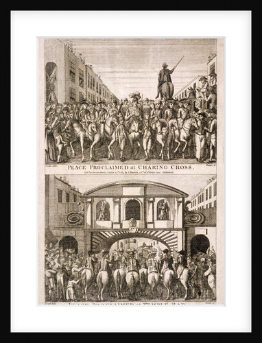 Proclamation of peace of the American War of Indepence, London by James Basire I