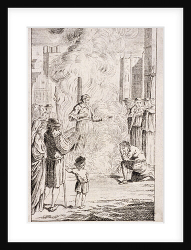 Protestant bishops being burnt at Smithfield, during the reign of Mary I by Anonymous