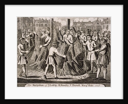 Execution of protestants at Smithfield, 1557 by Anonymous