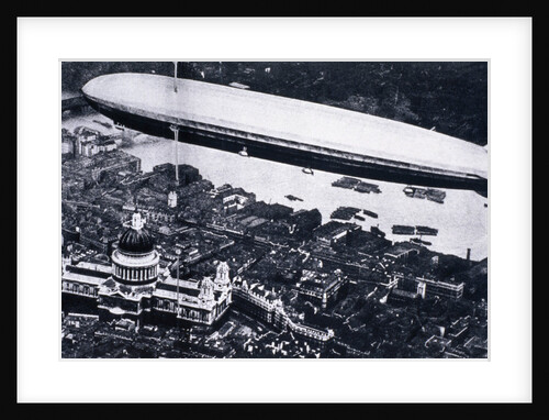 Aerial view from the north west of the Graf Zeppelin above St Paul's and the River Thames by Anonymous