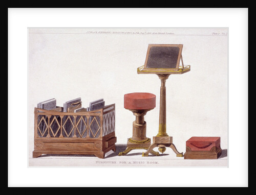 Furniture for a music room by Anonymous