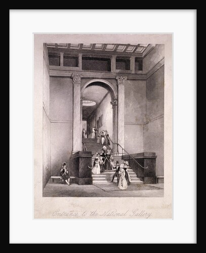 Entrance to the National Gallery in Trafalgar Square, Westminster, London by Anonymous