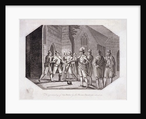 Scene showing the capture of Guy Fawkes by F Deeres
