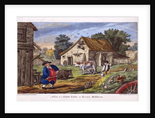 View of a farmyard in Hendon, in the London borough of Barnet by Anonymous