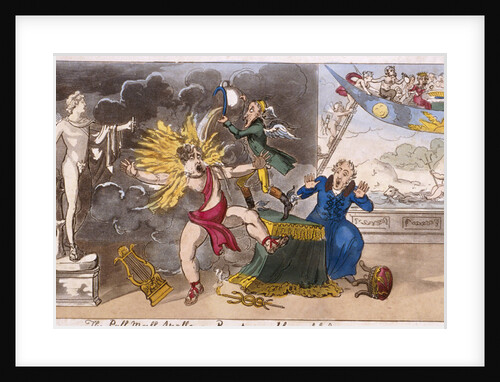 The Pall Mall Apollo or R-ty in a blaze by Isaac Cruikshank