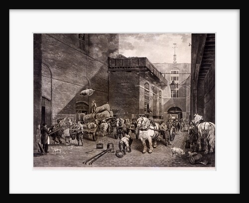 The Hour Glass Brewery on Upper Thames Street, London by J Bromley