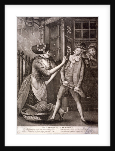 The enraged macaroni by Philip Dawe