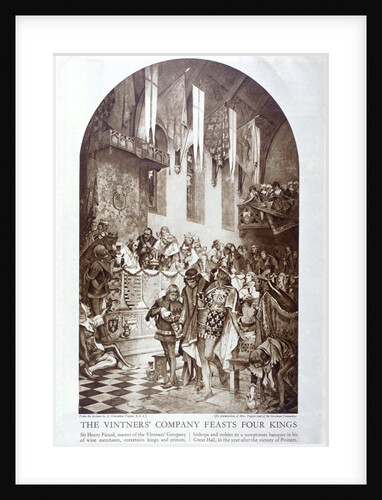 The Vintners' Company feasts four kings, c1347 by Anonymous