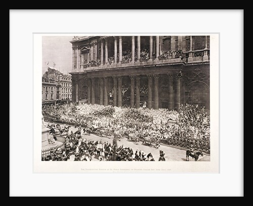 St Paul's Cathedral during the Diamond Jubilee thanksgiving service for Queen Victoria, June 1897 by Anonymous