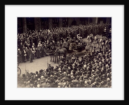 View showing part of the Jubilee Procession of King George V and Queen Mary, May 6 1935 by Anonymous
