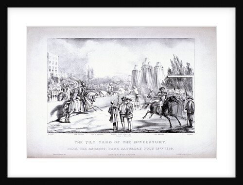 Eglinton Tournament, the Tilt-Yard of the 19th century, near the Regent's Park, London by Louis Maria Lefevre