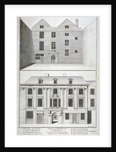 City of London Lying-in Hospital for Married Women, Aldersgate Street, London by Benjamin Cole