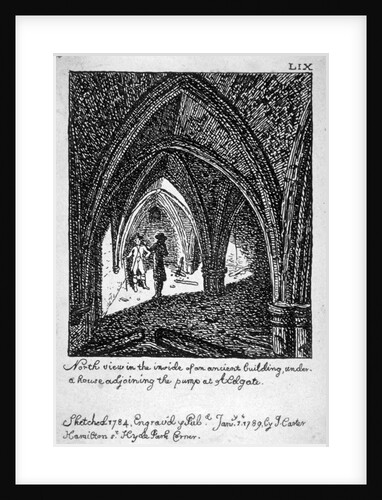 St Michael's Crypt, Aldgate, London by John Carter