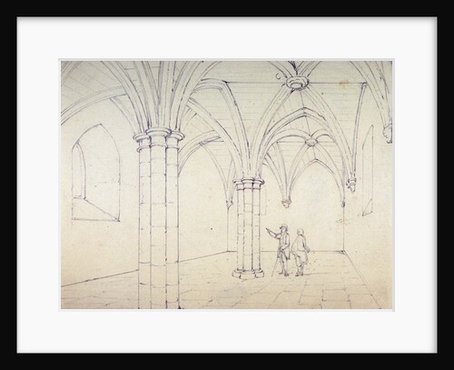 St Michael's Crypt, Aldgate, London, c1820(?) by George Shepherd