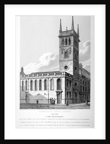 All Hallows Church, Bread Street, London by Joseph Skelton