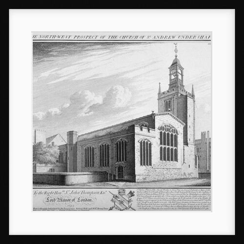 St Andrew Undershaft, City of London by William Henry Toms