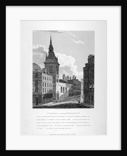 St Augustine, Watling Street, City of London by W Preston
