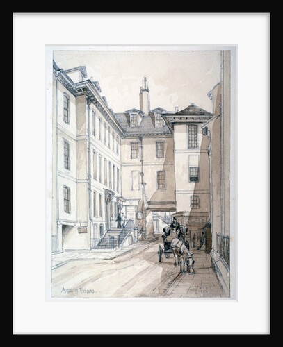 Austin Friars Street, City of London by Thomas Colman Dibdin