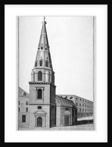 North west view of St Antholin. City of London by Benjamin Cole