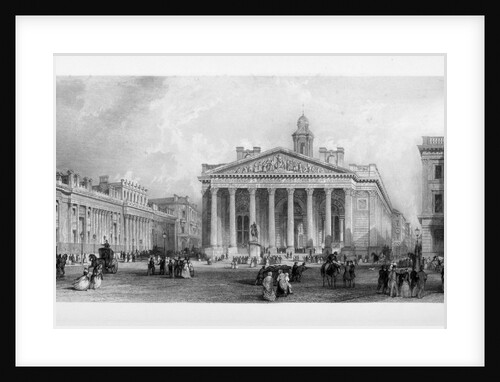 The Bank of England and Royal Exchange, City of London by TA Prior