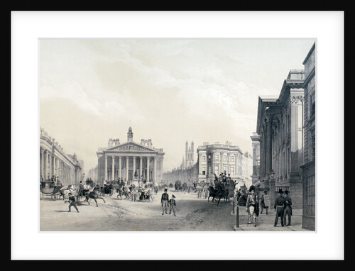 The Bank of England, Royal Exchange and Mansion house by Jules Louis Arnout
