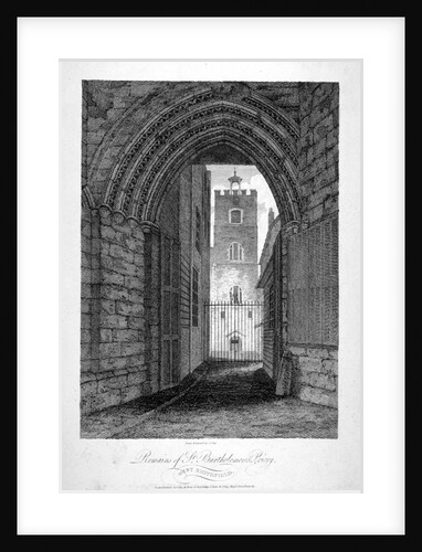 Gateway to the Church of St Bartholomew-the-Great, Smithfield, City of London by John Greig
