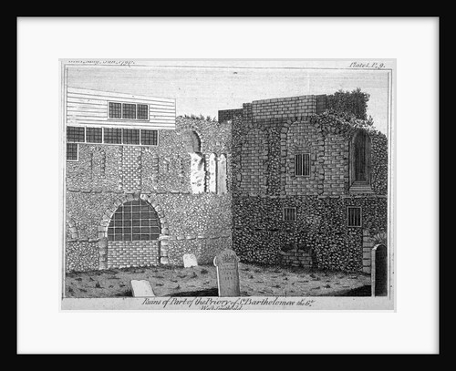 Part of the ruins of St Bartholomew's Priory, Smithfield, City of London by Anonymous