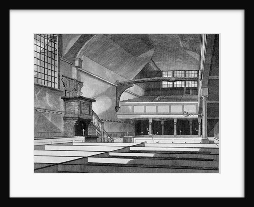 Interior view of the Church of St Bartholomew-the-Great, Smithfield, City of London by Thomas Dale