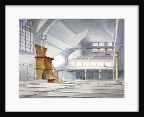Interior view of the Church of St Bartholomew-the-Great, Smithfield, City of London by Thomas Hosmer Shepherd
